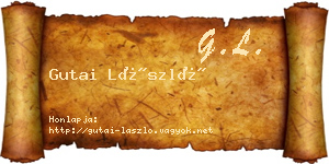 Gutai László névjegykártya