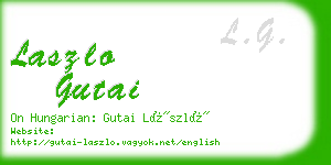 laszlo gutai business card